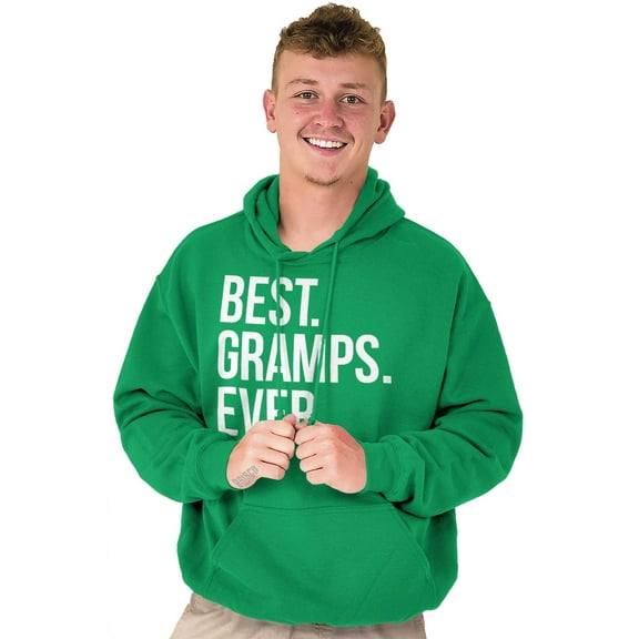 Best Gramps Ever Grandpa Grandfather Men's Big & Tall Graphic Hoodie Brisco Brands 3X