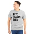 thumbnail image 1 of Best Gramps Ever Grandpa Grandfather Men's Big & Tall Crewneck Graphic Tee Brisco Brands 5X, 1 of 4