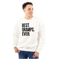 thumbnail image 1 of Best Gramps Ever Grandpa Grandfather Men's Big & Tall Crewneck Sweatshirt Brisco Brands 2X, 1 of 5