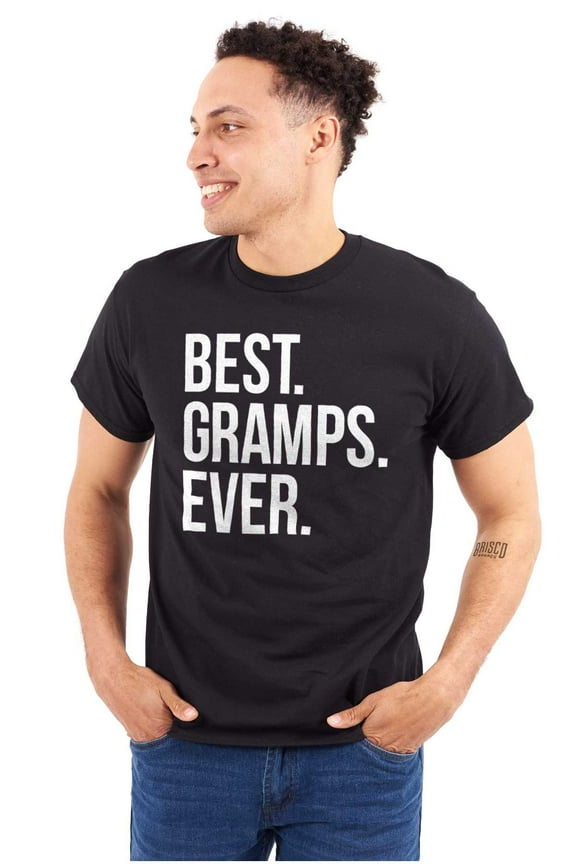 Best Gramps Ever Grandpa Grandfather Men's Graphic T Shirt Tees Brisco Brands L