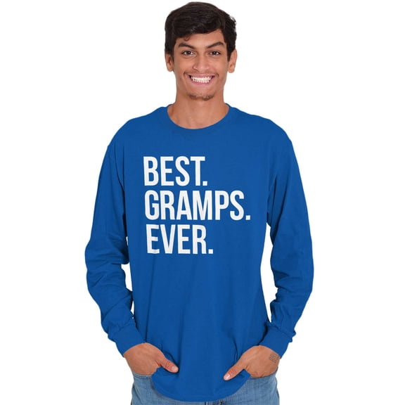 Best Gramps Ever Grandpa Grandfather Men's Long Sleeve Tee T Shirt Brisco Brands X