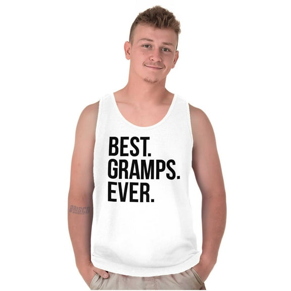 Best Gramps Ever Grandpa Grandfather Mens Big & Tall Graphic Tank Top Brisco Brands 2X