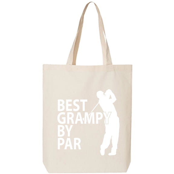 Best Grampy By Par Cotton Canvas Tote Bag