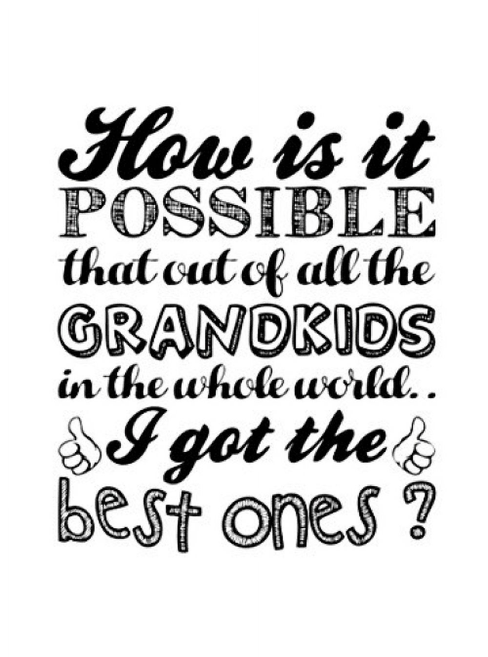 Best Grandkids 18x24 inch Vinyl Print Poster Best Gift For Grandma