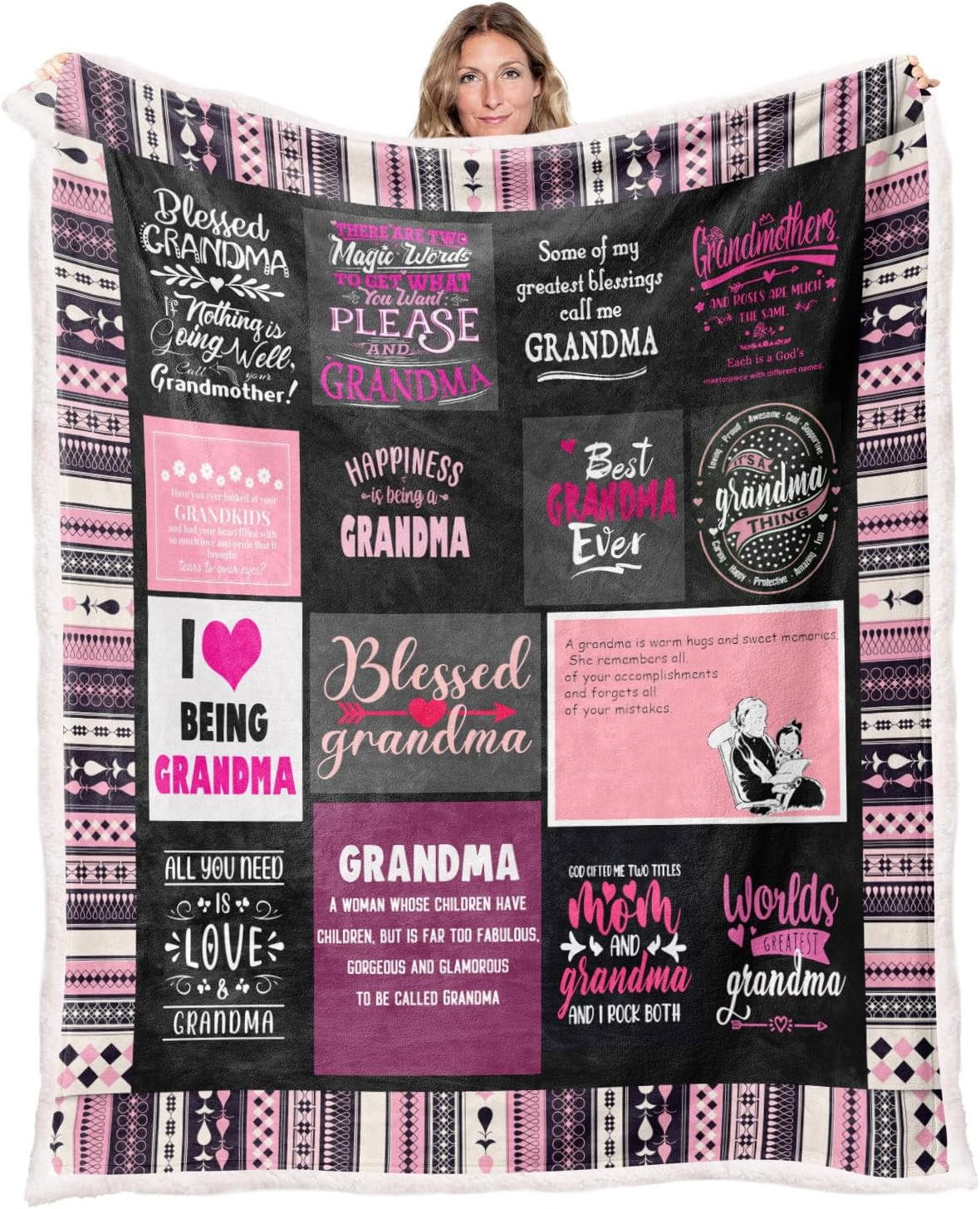 Regalo Per Nonna JETTOP In Acrilico Con Farfalla: Scritta "Siamo Fortunati Ad Averti", Decorazione Da Scrivania