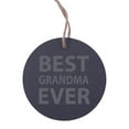 thumbnail image 1 of Best Grandma Ever 3.25-inch Circle Slate Hanging Christmas Tree Ornament with String, 1 of 1