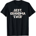 thumbnail image 1 of Best Grandma Ever Floral Family Love Hearts T-Shirt, 1 of 5