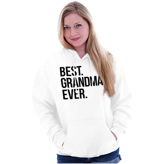 Best Grandma Ever Nanna Gigi Nan Cute Women Plus Size Graphic Pullover Hoodie Brisco Brands 4X