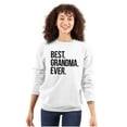 thumbnail image 1 of Best Grandma Ever Nanna Gigi Nan Cute Women Plus Size Crewneck Sweatshirt Brisco Brands 4X, 1 of 5
