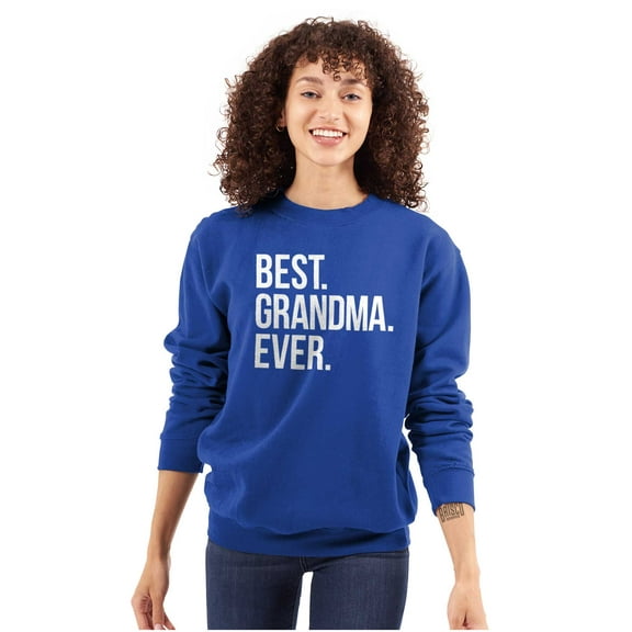 Best Grandma Ever Nanna Gigi Nan Cute Women Plus Size Crewneck Sweatshirt Brisco Brands 5X