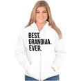 thumbnail image 1 of Best Grandma Ever Nanna Gigi Nan Cute Zip Hoodie Sweatshirt Women Brisco Brands M, 1 of 1