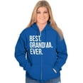 thumbnail image 1 of Best Grandma Ever Nanna Gigi Nan Cute Zip Hoodie Sweatshirt Women Brisco Brands M, 1 of 1
