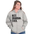 thumbnail image 1 of Best Grandma Ever Nanna Gigi Nan Cute Zip Hoodie Sweatshirt Women Brisco Brands M, 1 of 1