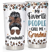 Best Grandma Gifts From Granddaughter, Grandson - Grandma Life Tumbler 20Oz & Keychain GiftSet - Mothers Day Gifts For Grandma From Grandchildren - Birthday, Thank You Gift Idea