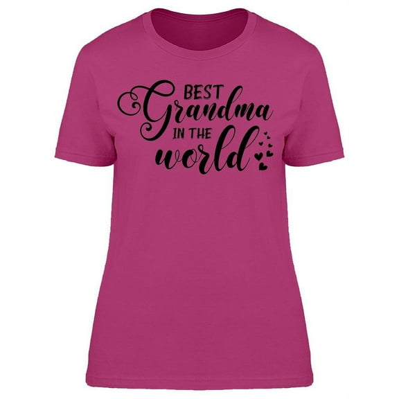 Best Grandma In The World T-Shirt Women -Image by Shutterstock, Female x-Large