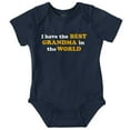 thumbnail image 1 of Best Grandma In World Cute Grandchild Romper Boys or Girls Infant Baby Brisco Brands 12M, 1 of 6