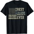 thumbnail image 1 of Best Grandpa Ever American Flag USA Flag T-Shirt, 1 of 3