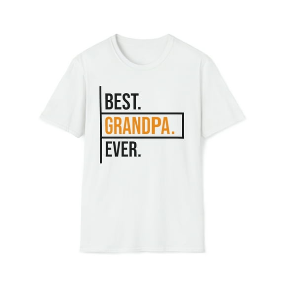 Best Grandpa Ever, Gildan Unisex Softstyle T-Shirt, Graphic Tee, S-3XL