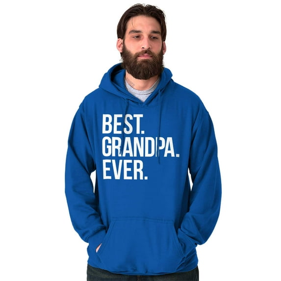 Best Grandpa Ever Grandfather Poppop Hoodie Hooded Sweatshirt Men Brisco Brands X