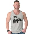 thumbnail image 1 of Best Grandpa Ever Grandfather Poppop Mens Big & Tall Graphic Tank Top Brisco Brands 3X, 1 of 5