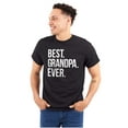 thumbnail image 1 of Best Grandpa Ever Grandfather Poppop Men's Graphic T Shirt Tees Brisco Brands S, 1 of 5