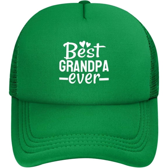 Best Grandpa Ever Trucker Hat for Women and Men Funny Adjustble Adult Mesh Baseball Cap Breathable Sport Fishing Caps