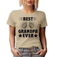 thumbnail image 1 of Best Grandpa Ever with Two Thumbs, Grandad Father's Day, Tan T-Shirt, Medium, 1 of 5