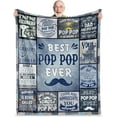 thumbnail image 1 of Best Grandpa Gifts, Gifts for Grandpa from Grandson Granddaughter, Birthday Gifts for Grandpa from Grandkids, Great Grandpa Gifts Idea for Fathers Day Christmas, Grandpa Blanket 60"X50", 1 of 5