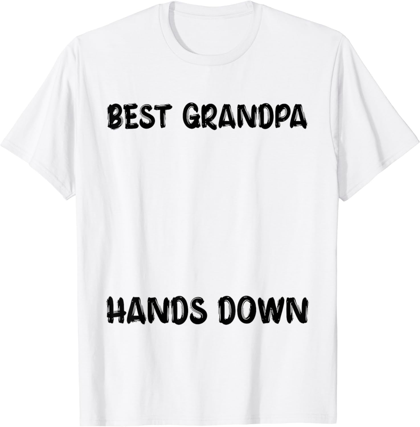 Best Grandpa Hands Down Kids Craft Handprints Father's Day T-Shirt ...