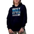 thumbnail image 1 of Best Grandpa by Par Pun with Ball, Golf Player, Golfing or Golfer Themed Merch Gift, Navy Blue Hooded Sweatshirt or Hoodie, X-Large, 1 of 5