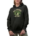 thumbnail image 1 of Best Grandpa by Par Pun with a Man or Grandfather Golf Player, Golfing or Golfer Themed Merch Gift, Black Hooded Sweatshirt or Hoodie, 2XL, 1 of 5