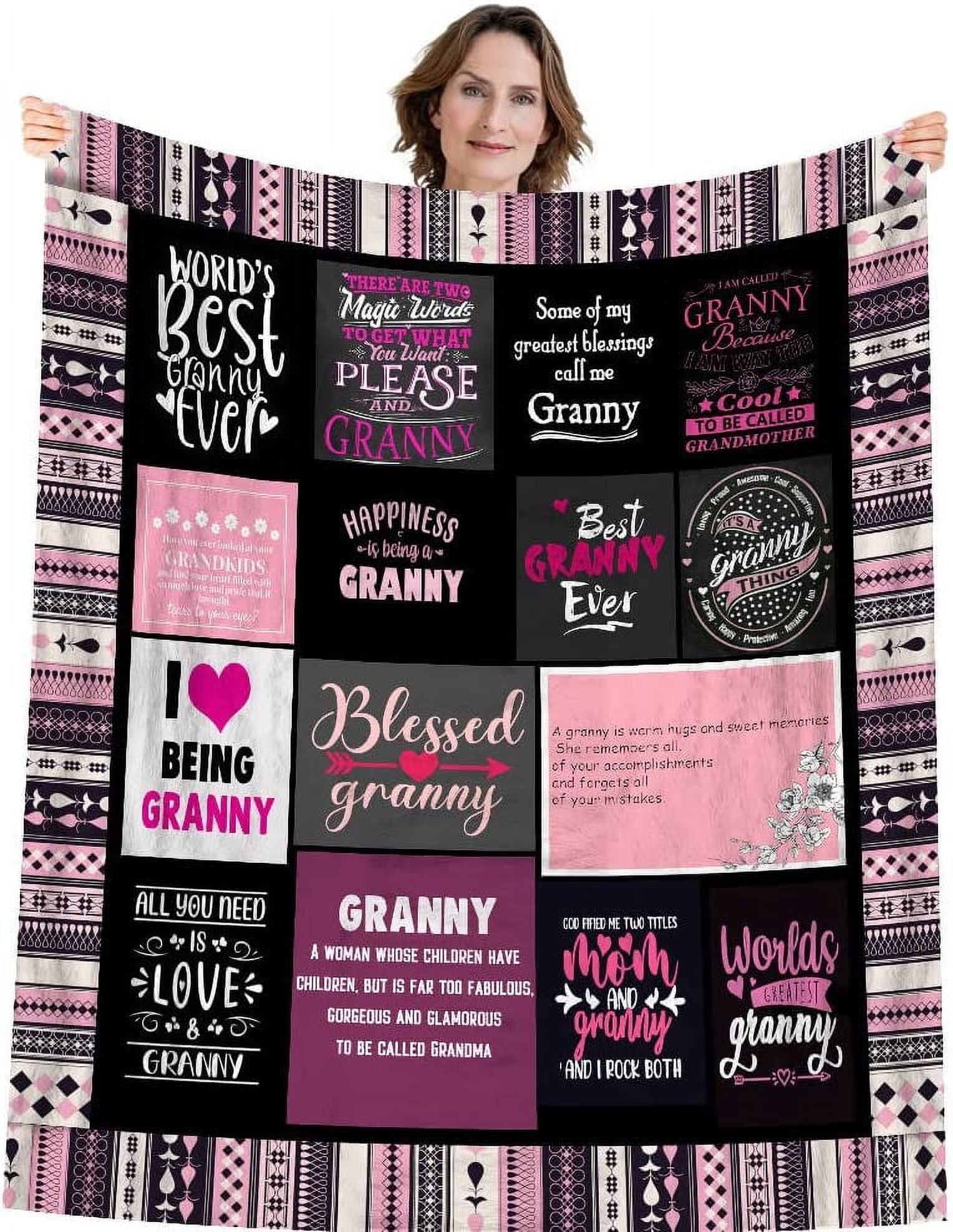 Best Granny Blanket Gifts for Grandma from Grandchildren Granny Gifts