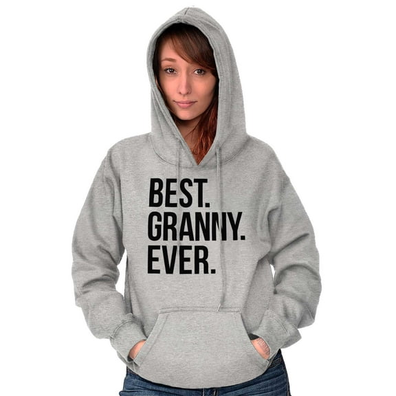 Best Granny Ever Grandma Grams Mother Women Plus Size Graphic Pullover Hoodie Brisco Brands 3X