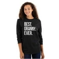 thumbnail image 1 of Best Granny Ever Grandma Grams Mother Women Plus Size Long Sleeve Graphic Tee Brisco Brands 2X, 1 of 5