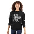 thumbnail image 1 of Best Granny Ever Grandma Grams Mother Women Plus Size Crewneck Sweatshirt Brisco Brands 2X, 1 of 5