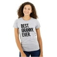 thumbnail image 1 of Best Granny Ever Grandma Grams Mother Womens Slim Fit Graphic Tee Brisco Brands X, 1 of 5