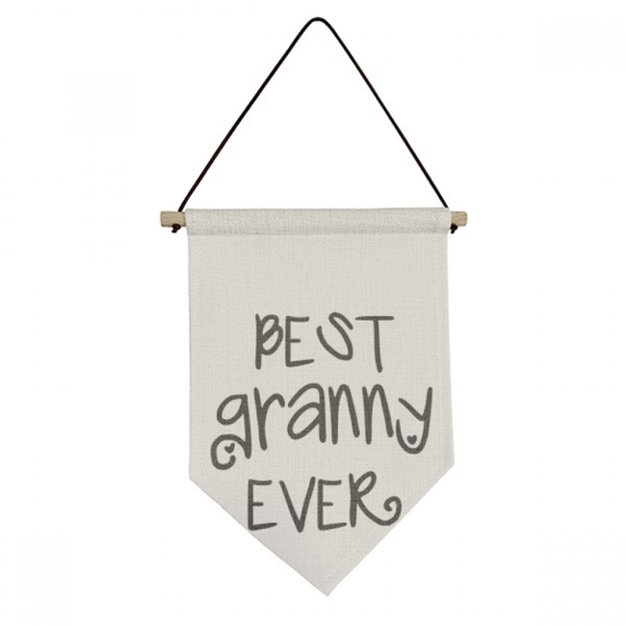 Best Granny Ever Quotes Faly Bless Canvas Flag Hanging Wall Art Decor Banner