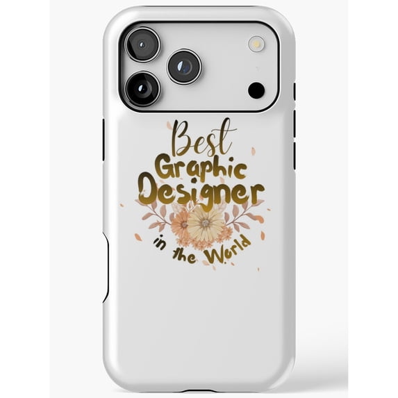 Lexan Graphics Design Best Graphic Designer in the World Floral Tough Phone Case for Apple ...