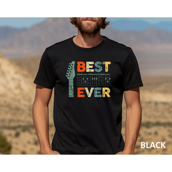 Best Guitar Dad Ever Shirt, Music Dad Gift Shirt For Guitarist Dad Tee For Guitarist Shirt, Dad Music Notes Shirt, Guitar Shirt