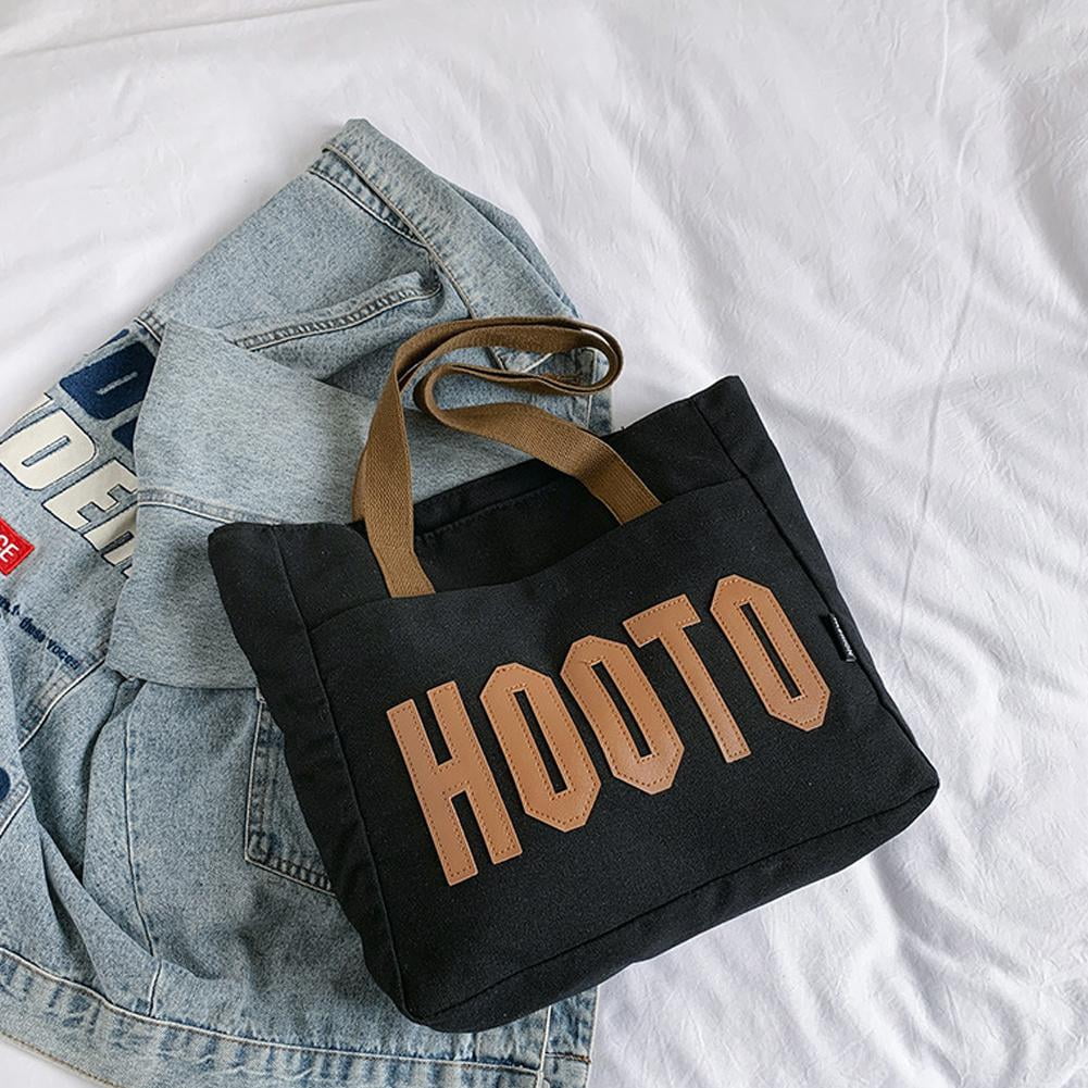 BestHOOTO Canvas Tote 2024 Athletic Style Shoulder Bag Easy to Clean ζ