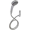Best Handheld Shower Head for Low Water Pressure The Fire Hydrant Spa Rain Spray (Carmel Handheld) 59" Length Stainless Steel Stretch Hose