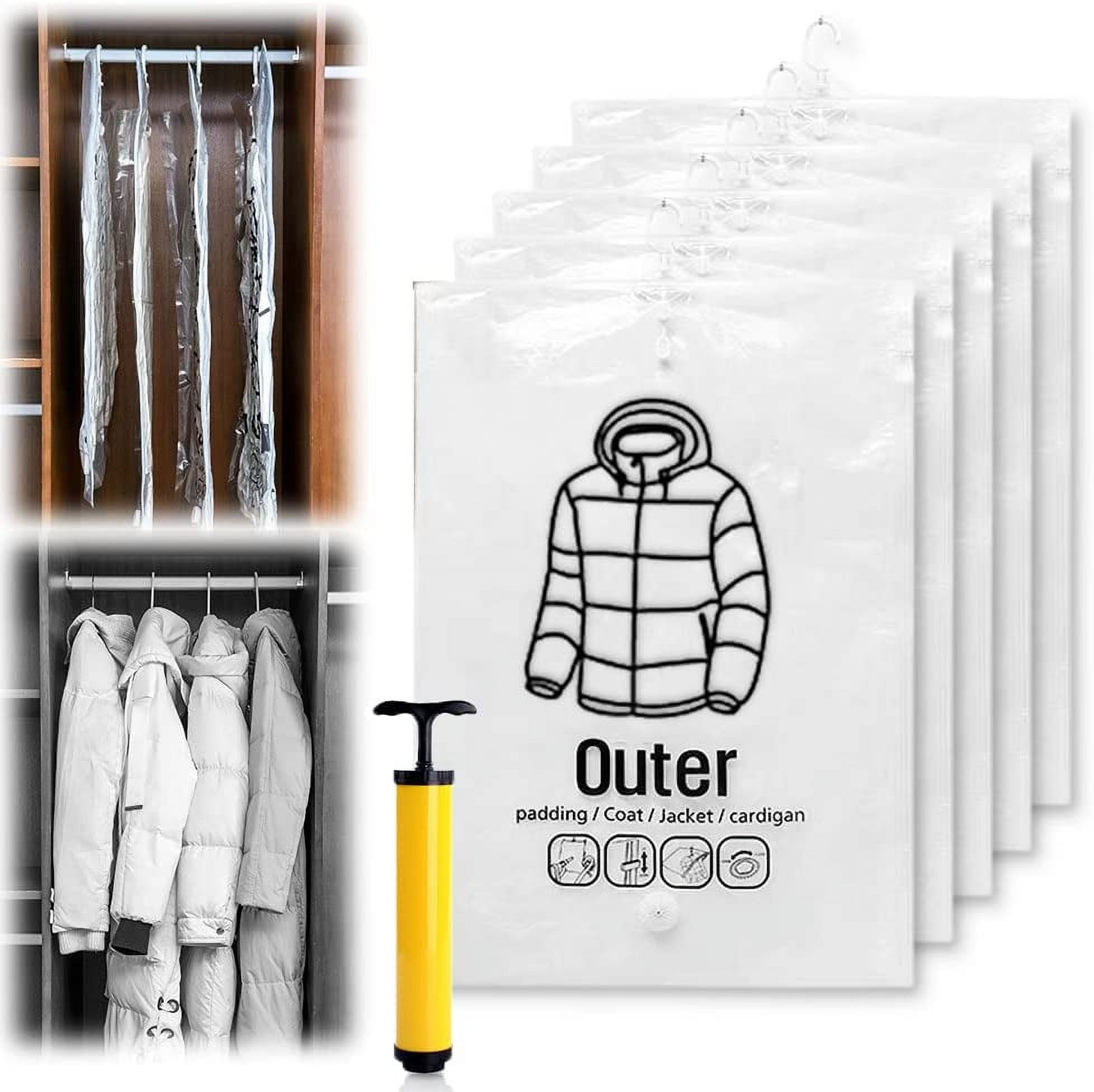 Best Hanging Vacuum Storage Bags, 2023 New Reusable Hanging