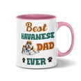 thumbnail image 1 of Best Havanese Dad Ever Happy Father's Day 11oz Accent Two-tone Mug Havanese Dog Lover Gifts Idea Coffee Tea Cup - 02006, 1 of 5