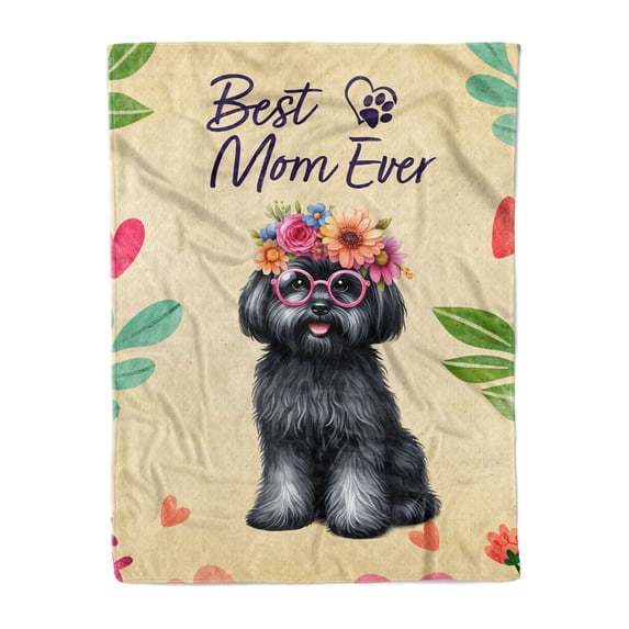 Best Havanese Mom Ever Happy Mother's Day Cozy Fleece Blanket Havanese Dog Lover Gifts Idea Warm Soft Throw Blanket - 02002