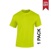 RADYAN Best Hi-Vis Short Sleeve Safety Tee, Safety T-Shirt, 100% Polyester Green Shirts for Worker Construction Site | Experience Unmatched Safety and Comfort with Radian's Short Sleeve T-shirt | 1-Pack