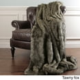 thumbnail image 1 of Best Home Fashion Aurora Home Faux Fur Throw Blankets by Wild Mannered - with Faux Fur Key Chain, 1 of 5