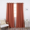 thumbnail image 1 of Best Home Fashion Blackout Curtain 2 Panels - Premium Thermal Insulated Window Treatment Blackout Drapes for Bedroom - Antique Bronze Grommet Top (Copper, 52" W x 96" L), 1 of 4