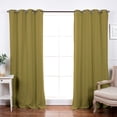 thumbnail image 1 of Best Home Fashion Blackout Curtain 2 Panels - Premium Thermal Insulated Window Treatment Blackout Drapes for Bedroom - Antique Bronze Grommet Top (Sage, 52" W x 108" L), 1 of 4