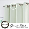 thumbnail image 1 of Best Home Fashion Blackout Curtain 2 Panels - Premium Thermal Insulated Window Treatment Blackout Drapes for Bedroom - Antique Bronze Grommet Top (Gin, 52" W x 84" L), 1 of 3
