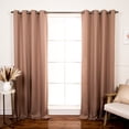 thumbnail image 1 of Best Home Fashion Blackout Curtain 2 Panels - Premium Thermal Insulated Window Treatment Blackout Drapes for Bedroom - Antique Bronze Grommet Top (Taupe, 52" W x 96" L), 1 of 3